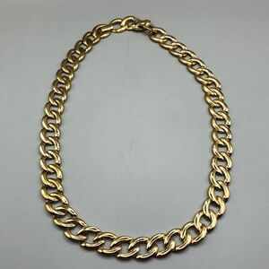 Vintage Napier Gold Tone Chunky Chain Necklace Statement Style.
